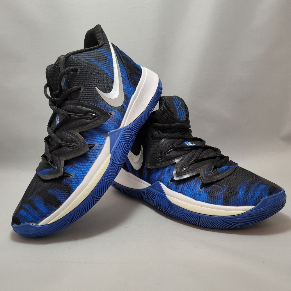 Nike Kyrie 5 V Mens Size 8 Duke Game Royal Black CI0306-901 Blue Devils